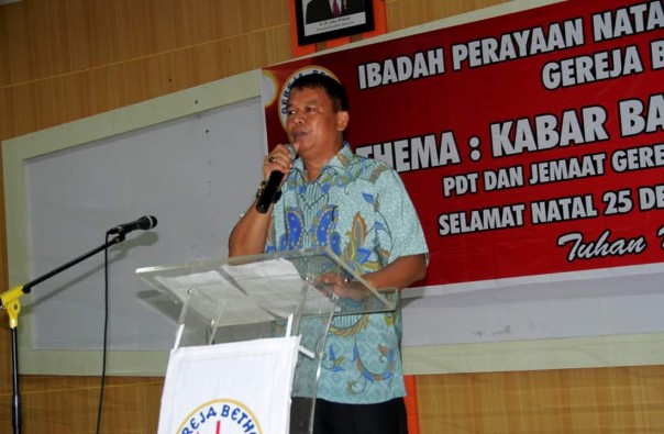 Sekda Inhu Hendrizal menyampaikan sambutan/azi/elpi Sekda Inhu Hendrizal menyampaikan sambutan/azi/elpi