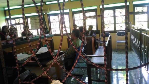 Sidang terdakwa ujaran kebencian di PN Bengkalis/hari/elpi