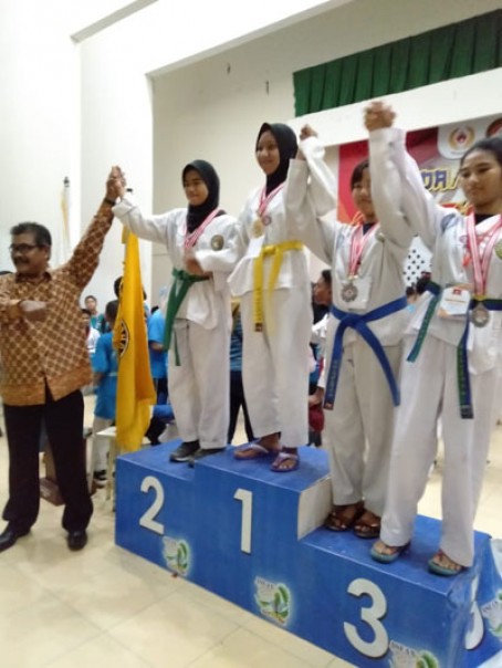 Kontigem Taekwondo Inhil berhasil menempati posisi keempat/rgo/elpi Kontigem Taekwondo Inhil berhasil menempati posisi keempat/rgo/elpi