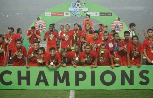 Persija Jakarta saat merayakan kemenangan di Liga Indonesia (ist) Persija Jakarta saat merayakan kemenangan di Liga Indonesia (ist)