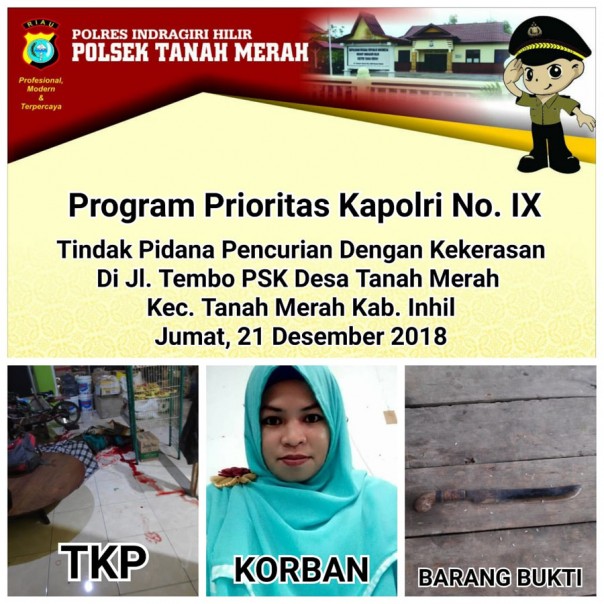 Warga Tanah Merah Inhil ditemukan tewas di rumahnya/rgo/elpi Warga Tanah Merah Inhil ditemukan tewas di rumahnya/rgo/elpi