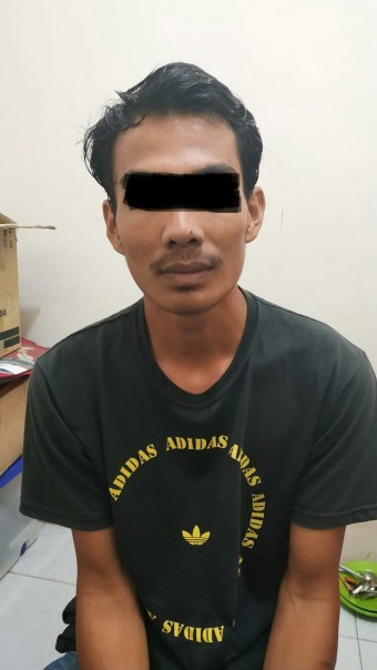 Tersangka YD pelaku pembunuhan sadis IRT di Tanah Merah Inhil/rgo/elpi Tersangka YD pelaku pembunuhan sadis IRT di Tanah Merah Inhil/rgo/elpi