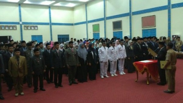 Bupati HM Harris saat melantik pejabat eselon III dan IV di lingkungan Pemkab Pelalawan Senin 31 Desember 2018 lalu/int Bupati HM Harris saat melantik pejabat eselon III dan IV di lingkungan Pemkab Pelalawan Senin 31 Desember 2018 lalu/int