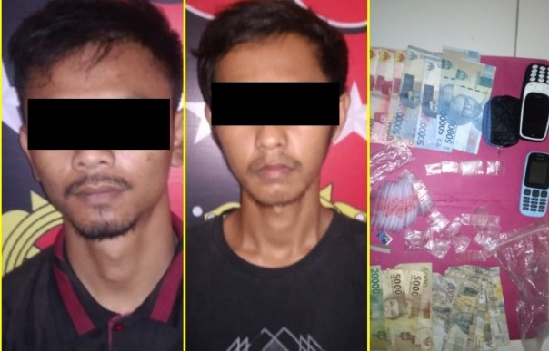 Pelaku dan barang bukti yang diamankan Polisi/alfa Pelaku dan barang bukti yang diamankan Polisi/alfa