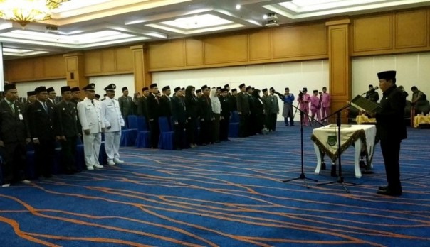 Bupati H Sukiman melantik 69 pejabat Pemkab Rohul/ADV Bupati H Sukiman melantik 69 pejabat Pemkab Rohul/ADV
