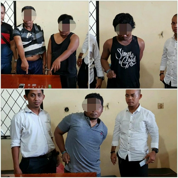 Keempat warga Tapung terlibat narkoba saat diamankan Polsek Tapung (ist) Keempat warga Tapung terlibat narkoba saat diamankan Polsek Tapung (ist)
