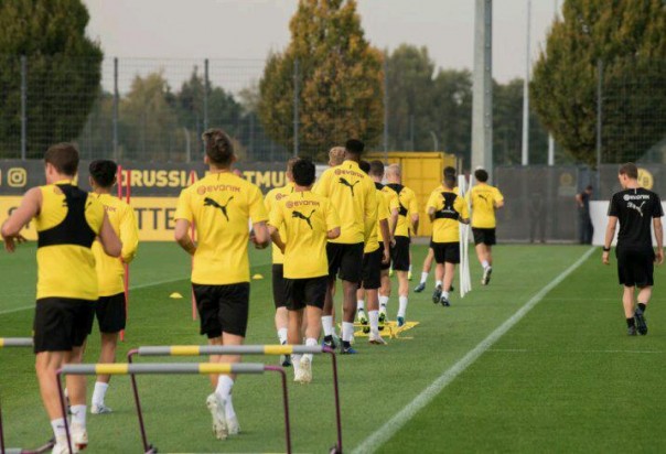 Tim Klub Dortmund saat berlatih (ist) Tim Klub Dortmund saat berlatih (ist)