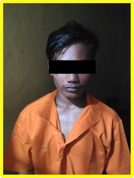 Tersangka pencabulan yang diamankan Polisi/alfa Tersangka pencabulan yang diamankan Polisi/alfa