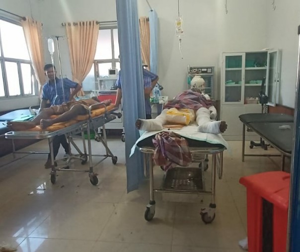 Kedua korban saat dirawat. Kedua korban saat dirawat.