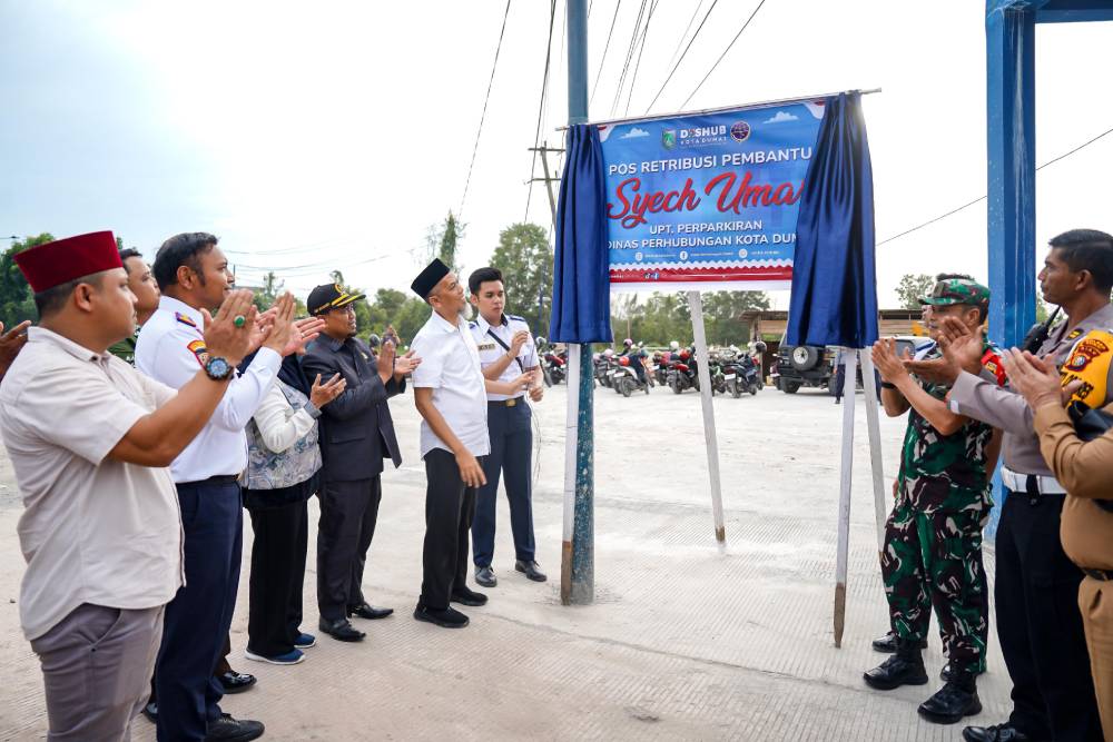 Peresmian Pos Retribusi Pembantu di Kota Dumai