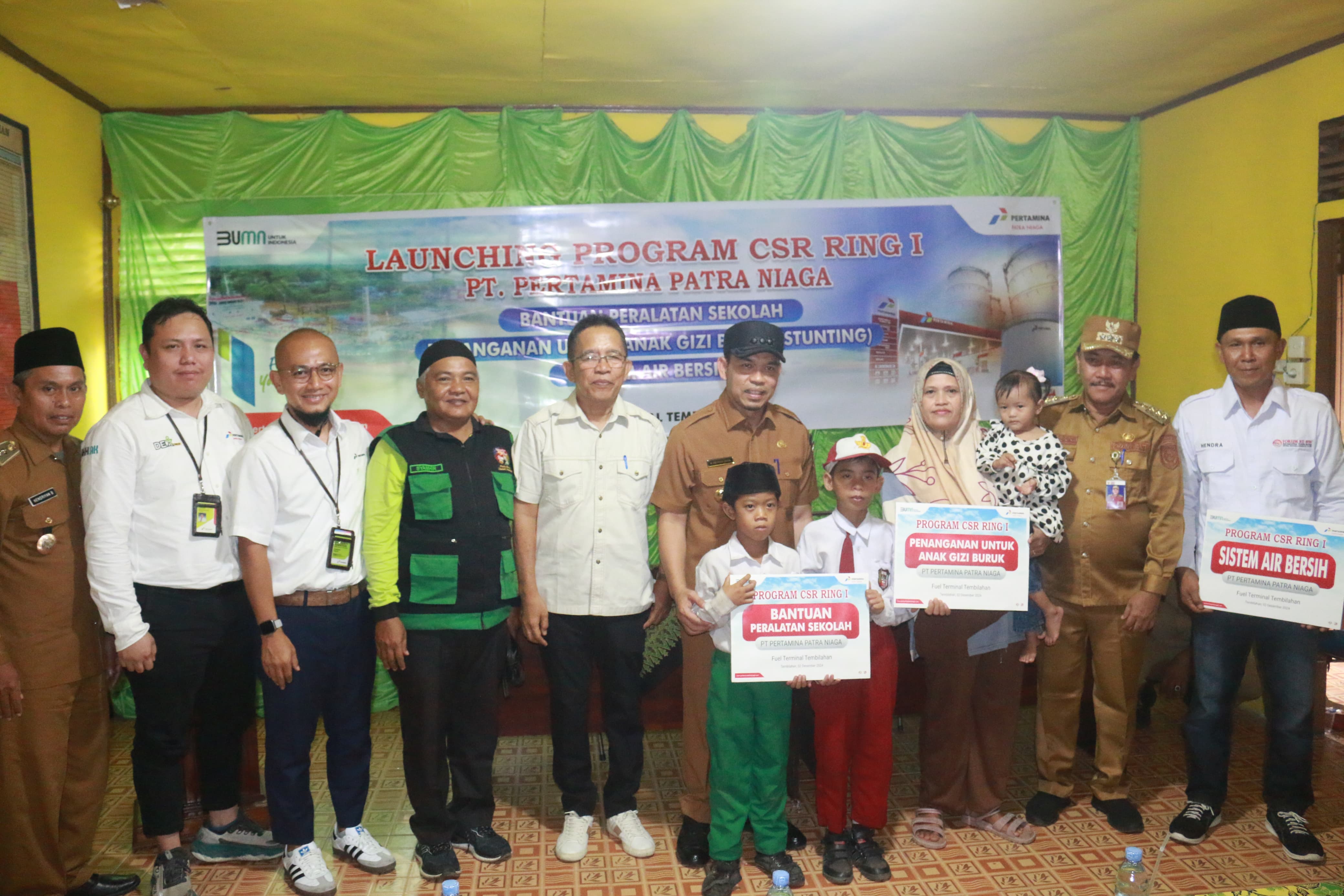 Penyerahan Program CSR  PT Pertamina Patra Niaga Fuel di Tembilahan