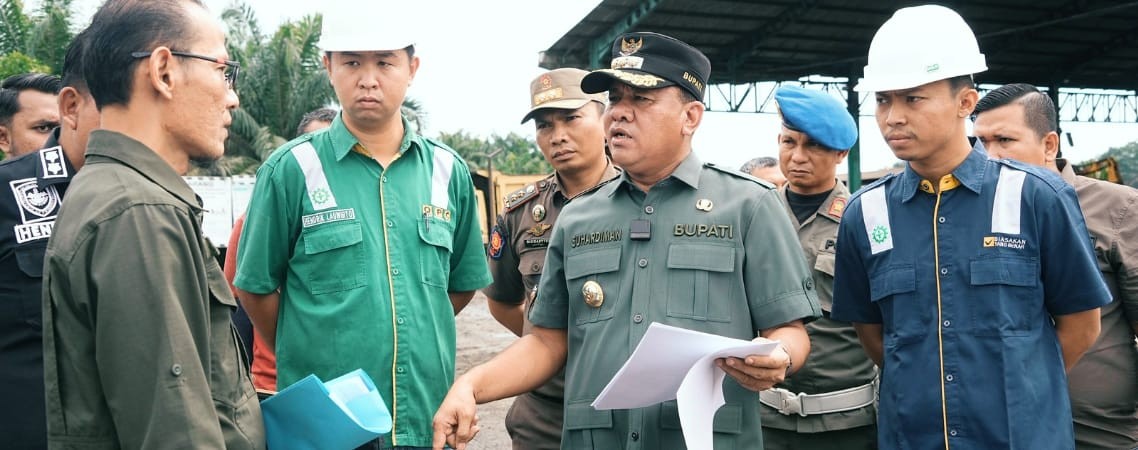 Sidak Bupati Kuansing di salah satu perusahaan di Inuman