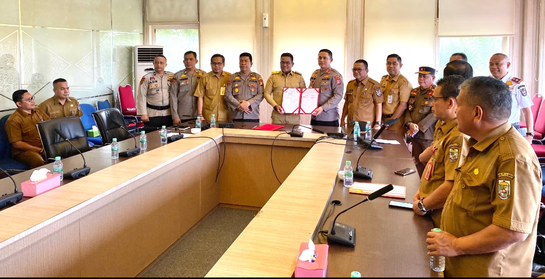 Kerja Sama Pemkab Pelalawan dan Polres Pelalawan