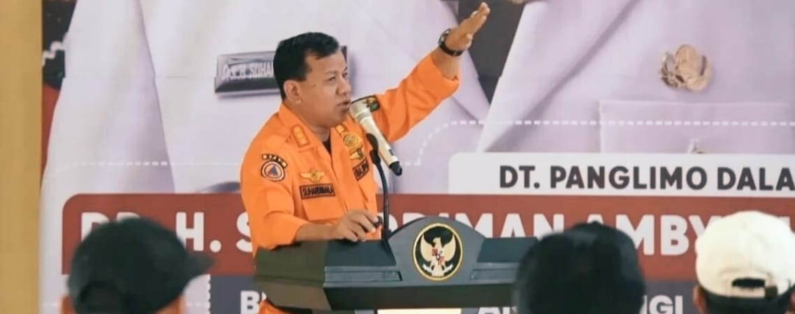 Bupati Kuansing, Suhardiman Amby dalam arahannya pada jajaran BPBD