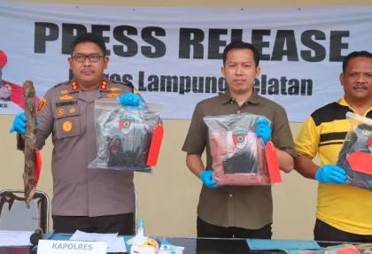 Pres release Polres Lampung Selatan/Foto:MPI