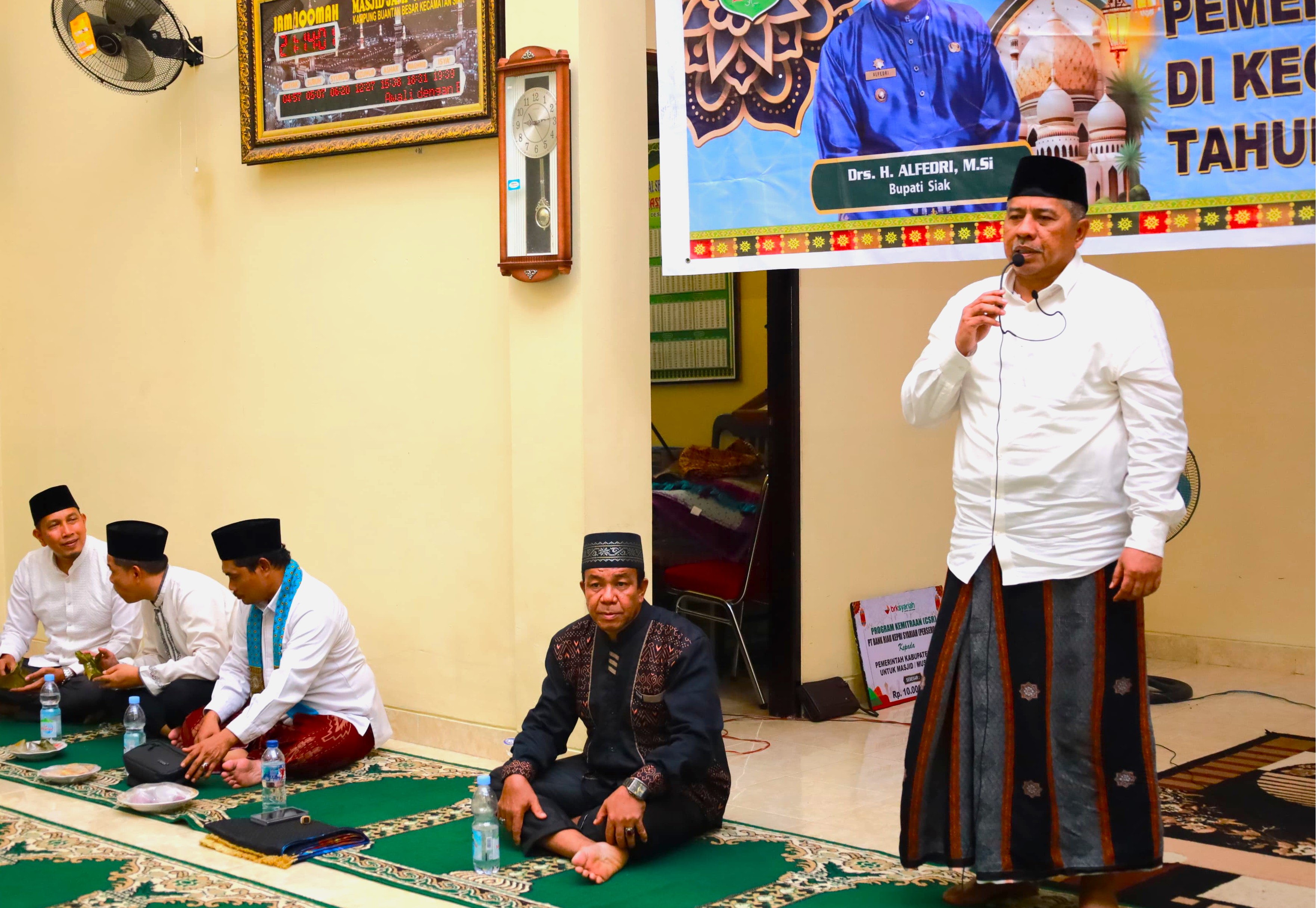 Safari Ramadan di Masjid Jamik Ar Rafi'u, Kampung Buantan Besar Pemkab Siak