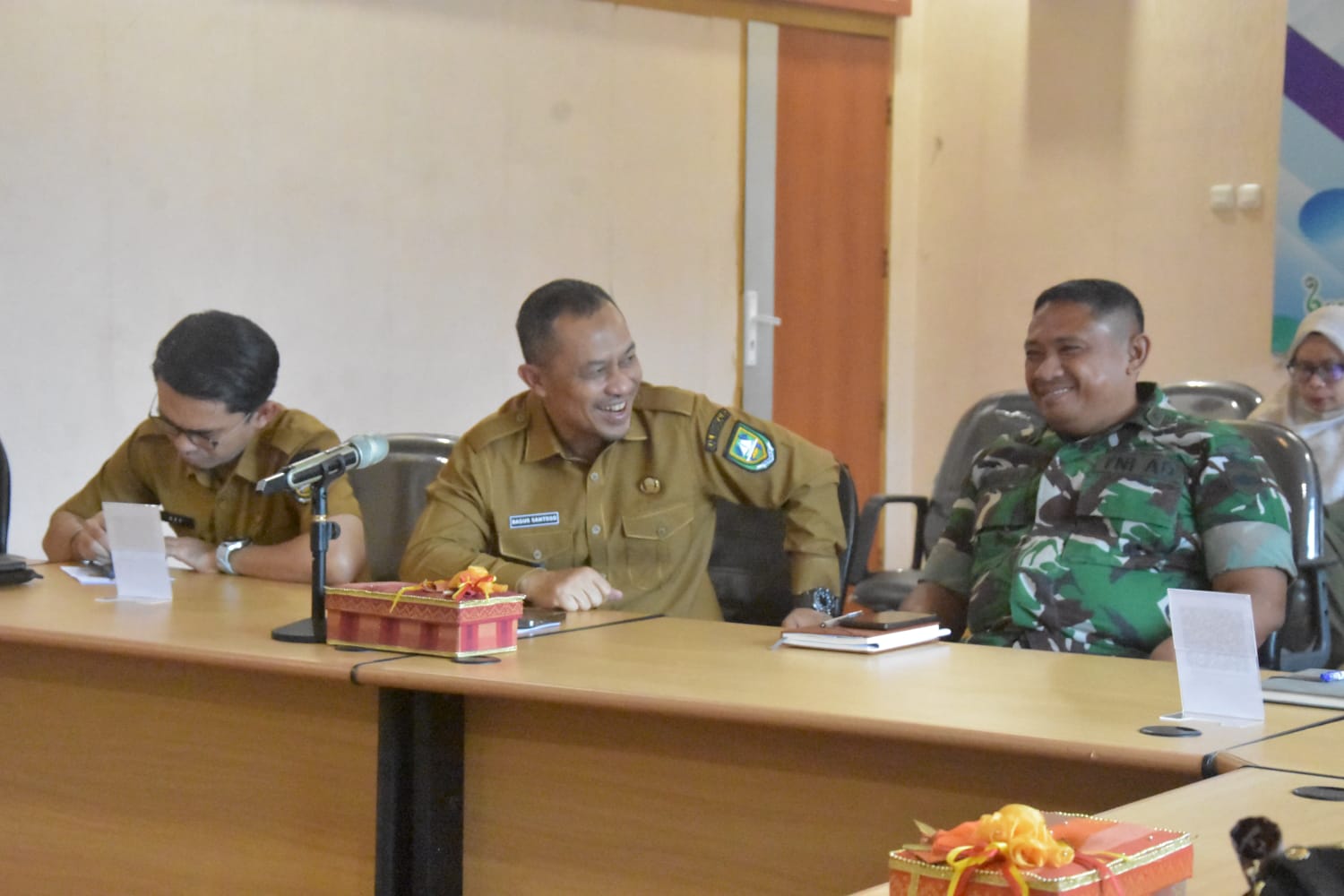 Wabup Bengkalis, Bagus Santoso saat rapat pengendalian inflasi