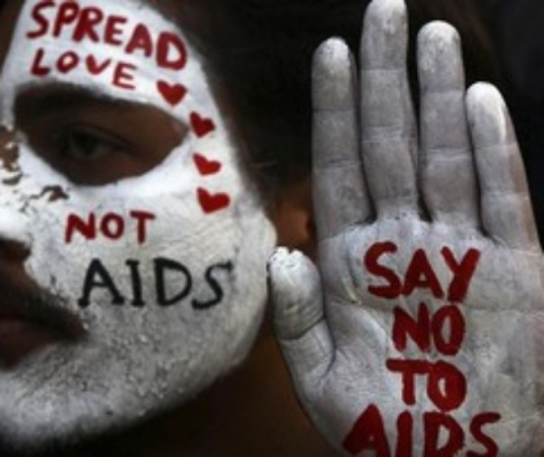 Ilustrasi perbedaan HIV dan AIDS. Foto: Reuters.