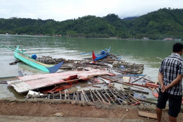 Terjangan Tsunami Selat Sunda Meratakan Dua Desa dan Objek  