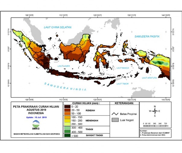 Begini Prakiraan Cuaca Provinsi Riau, Rabu 17 Juli 2019 ...