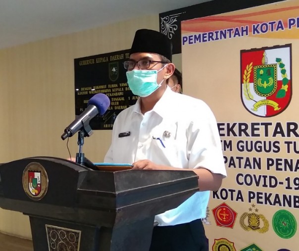 Juru Bicara Bidang Kesehatan Tim Gugus Tugas Penanganan Corona Virus Disease 2019 (Covid-19) Kota Pekanbaru Dokter Mulyadi. Foto: Surya/Riau1.