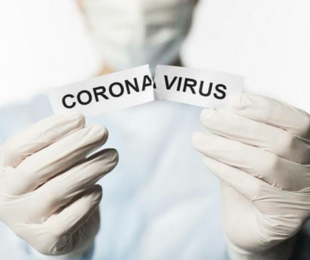 Ilustrasi virus corona.