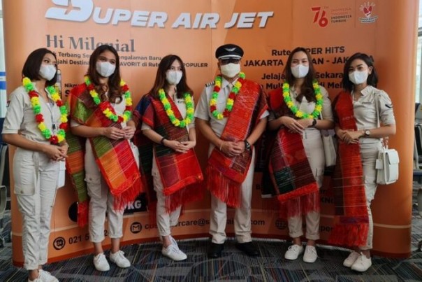 Super Air Jet Resmi Mendarat di Bandahara Hang Nadim Batam