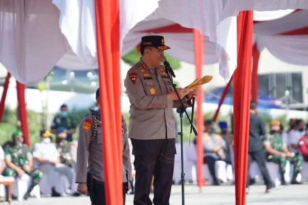 Kapolda Riau, Irjen Pol M Iqbal dalam arahannya